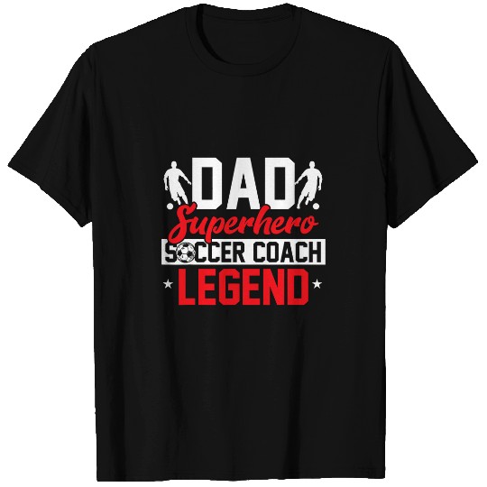 Funny Soccer Lover Graphic Boys Men Dads Soccer Coach T-Shirts