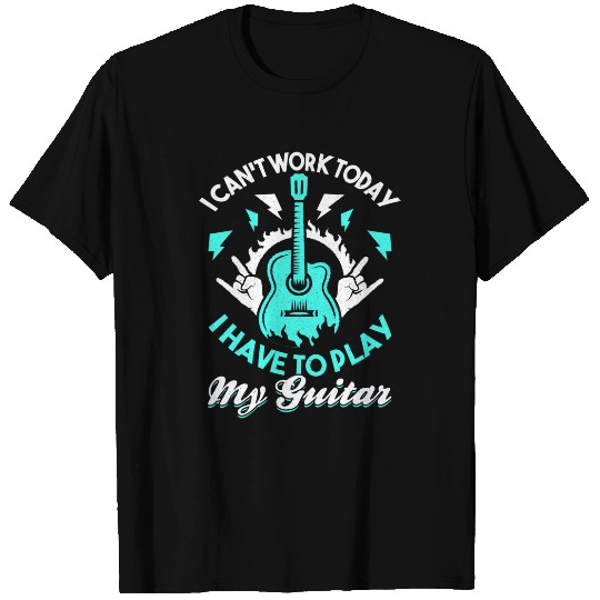 Electric Guitar Player Guitarist Musician Music Band 2 T-Shirts