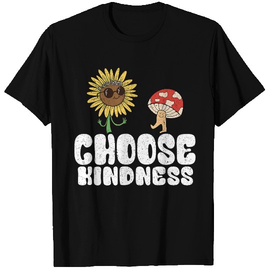 Positive Sunflower Hippie Peace Butterfly Choose Kindness 21 T-Shirts