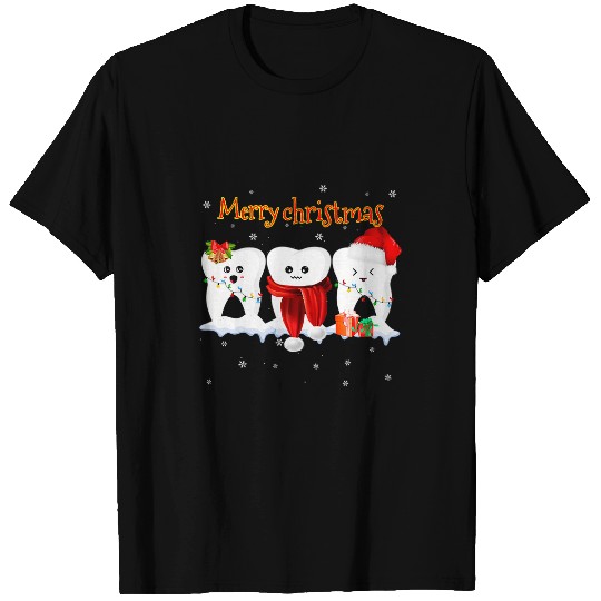 Merry Christmas Dental Assistant Dental Squad Oh Dentistree T-Shirts