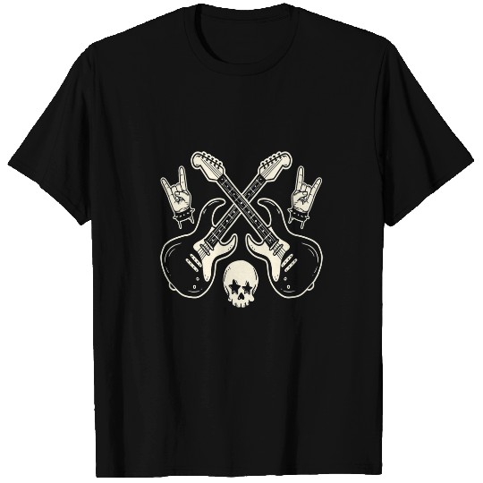 E Guitar Guitarist Rock Band Fan Heavy Metal Rock Music Fan T-Shirts
