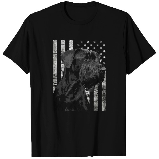American Flag Mardi Gras Schnauzer Dog Cute Puppy Lover T-Shirts