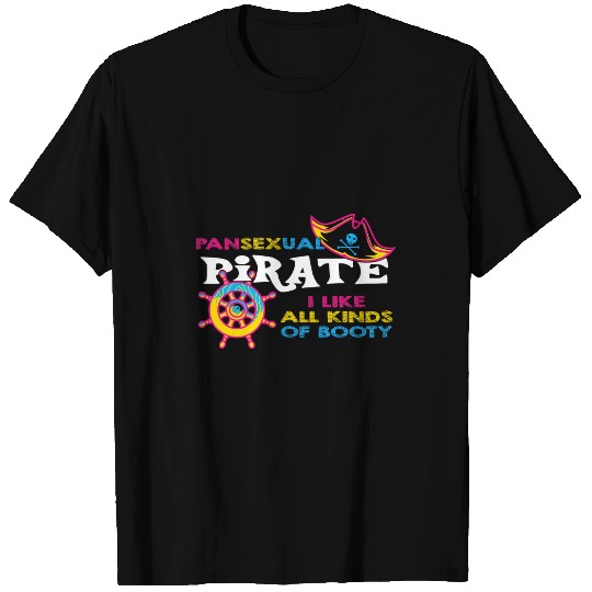 LGBTQ Pirate Lesbian Privateer Funny Rainbow Pride Piracy T-Shirts