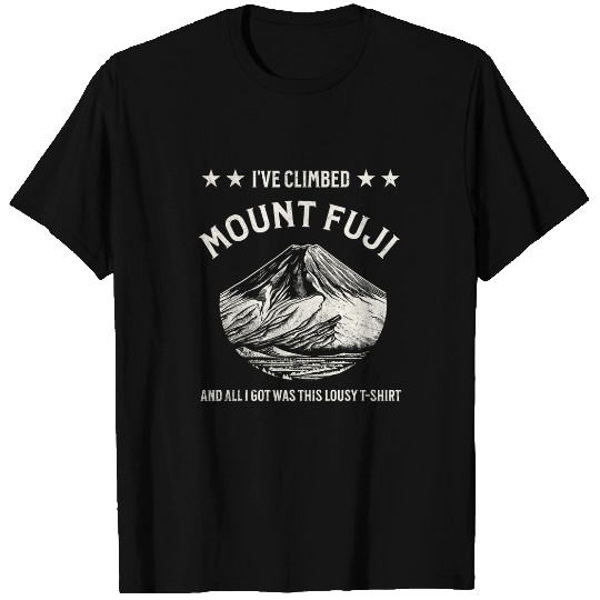Funny Mountain Mount Fuji Summiting Rock Climbing Hiking T-Shirts