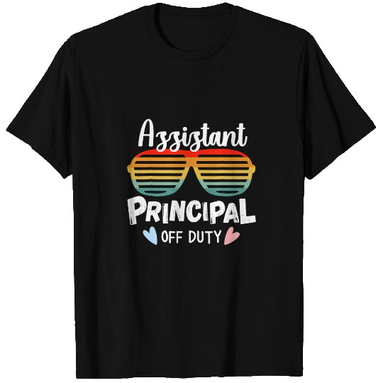 Assistant Principal Off Duty Sunglasses Beach vintages Retro T-Shirts