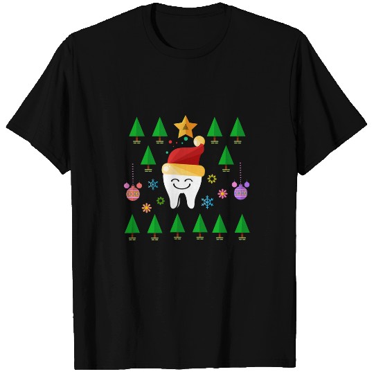 Funny Teeth dentists Christmas Dental assistant costume gift T-Shirts