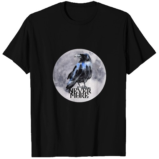 Lacrosse Gift NEVERMORE Raven Edgar Allan Poe Poem T-Shirts