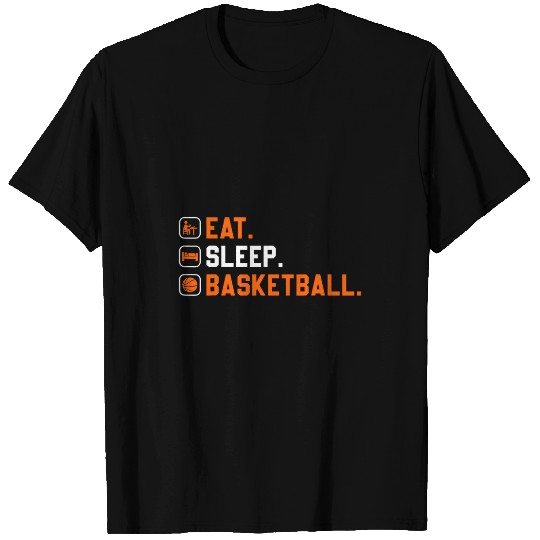Basketball Eat Sleep Basketball Player Coachs Funny Sports T-Shirts
