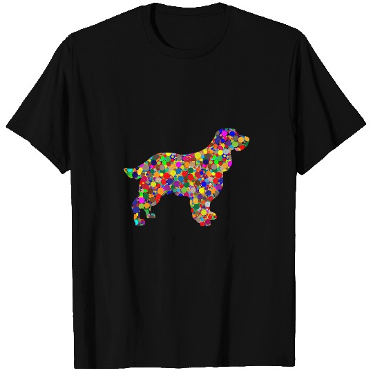 Colorful Polka Dot English Cocker International Dot Day T-Shirts