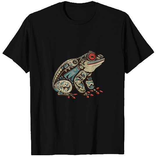 Frog Native American Indian Style Art Pacific Northwest 1 T-Shirts