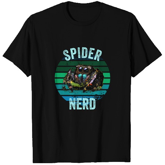 Regal Jumping Spider Grunge Spooder Spider Nerd Pet Spider T-Shirts