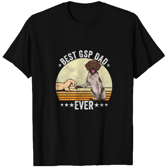 German Shorthair Pointer Dad Apparel GSP Dog Lovers for Men T-Shirts