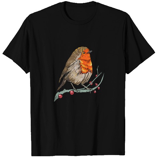 Robin I garden bird bird motif for ornithologist T-Shirts