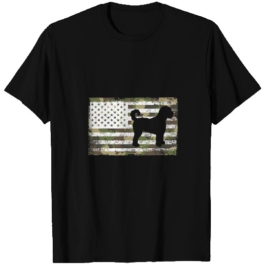 Labradoodle For Men Women Camouflage Labradoodle 4th of July T-Shirts