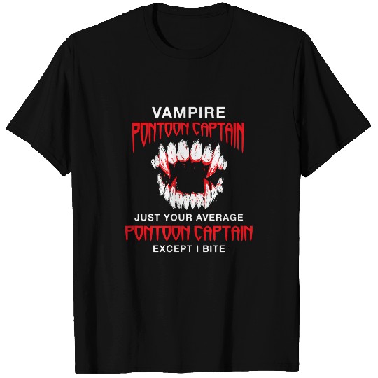 Pontoon Fun Vampire Pontoon Captain Halloween Pontoon Boat Scary 33 T-Shirts