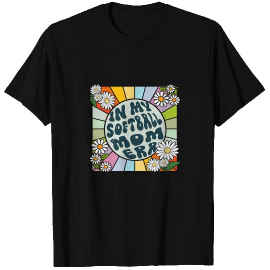 Daisy Groovy In My Softball Mom Era T-Shirts