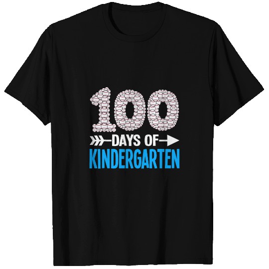 100 Days Of Kindergarten Baseball Sport Kids Boys 100th Day T-Shirts