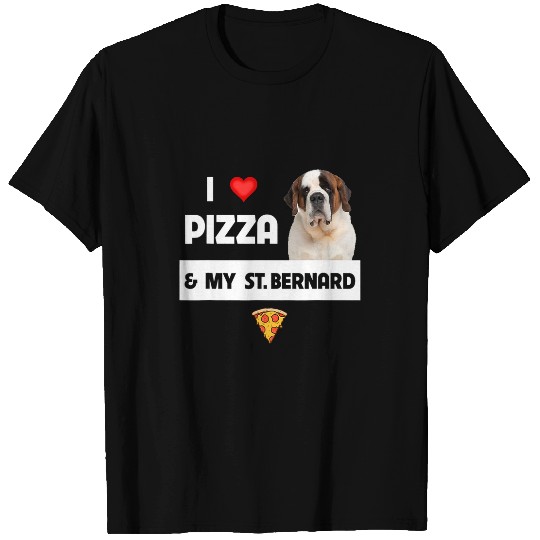 I Love Pizza And My St. Bernard Dog Pepperoni Cheese Lovers 3 T-Shirts