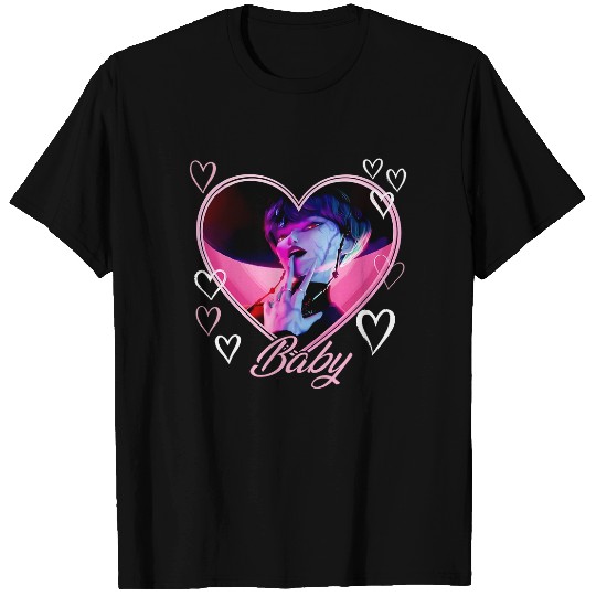 Baby Saja Heart Unisex T Shirts, Kpop Demon Hunter T Shirts, Gothic Fantasy K-Drama T Shirts, Demon Bias Aesthetic Top