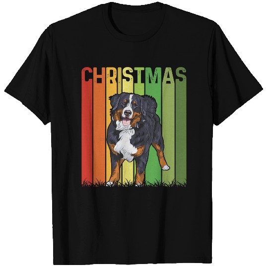 Christmas Retro Bernese Mountain Dog Group Matching xmass 587 T-Shirts