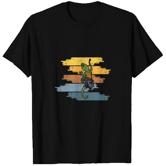 Bouldering lizard climbing reptile gym climb mountain 6 T-Shirts