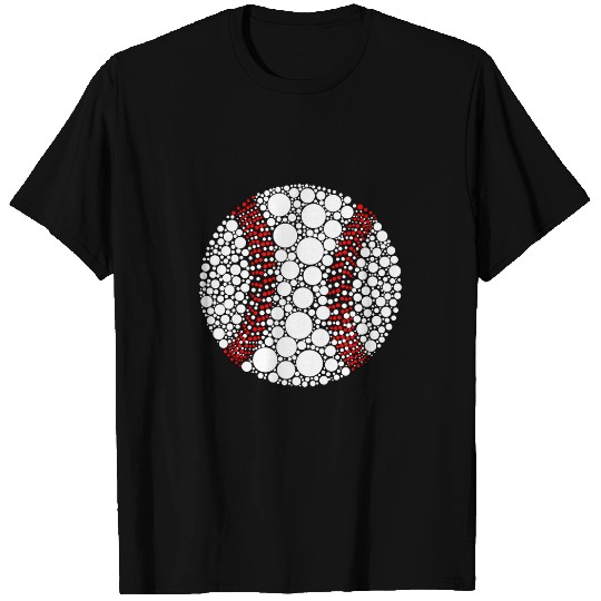Funny Polka Dot Baseball Lover Player International Dot Day 3 T-Shirts
