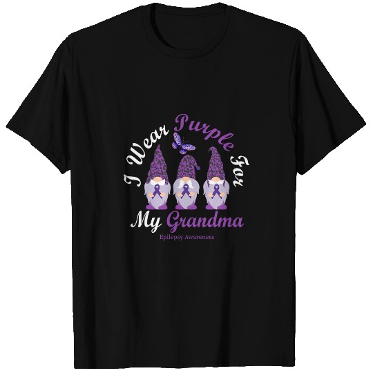 I Wear Purple For My Grandma Epilepsy Awareness Month T-Shirts