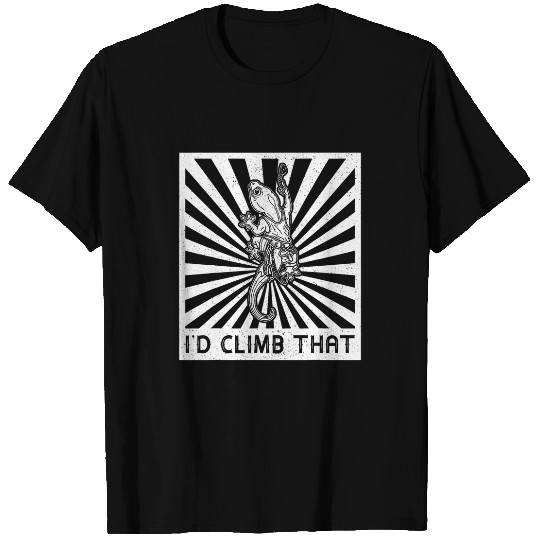Bouldering lizard climbing reptile gym climb mountain 3 T-Shirts