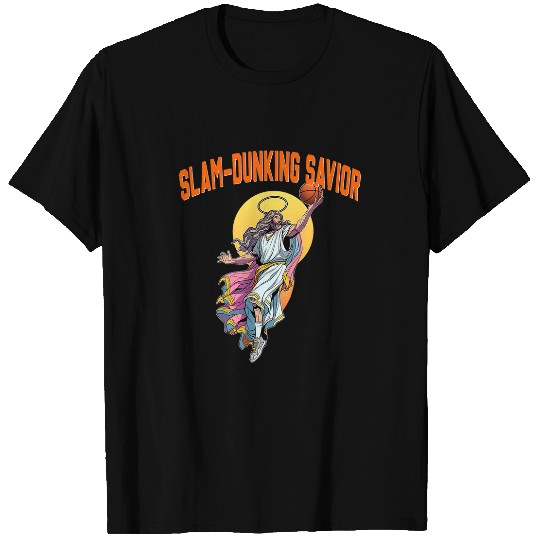 Funny Jesus Playing Basketball SlamDunking Savior 13 T-Shirts