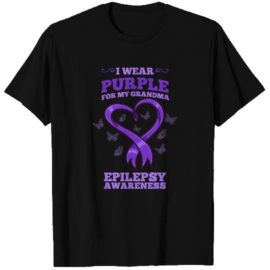 I Wear Purple For My Grandma Epilepsy Awareness T-Shirts