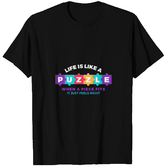 Funny Puzzle Lover Puzzle Life Perfect Game Art Craft Lover T-Shirts