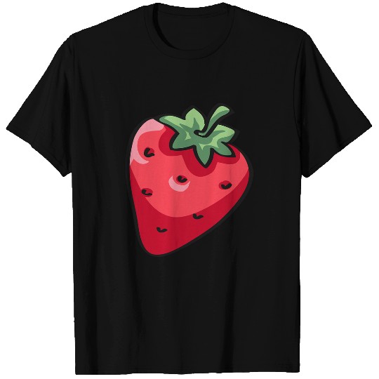 Fun whimsical now pop art strawberry T-Shirts