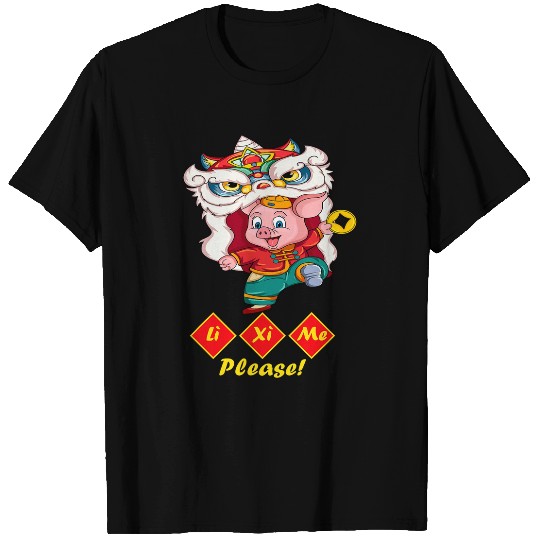 Li Xi Me Please Vietnamese Zodiac Pig Tet Decoration Kids T-Shirts