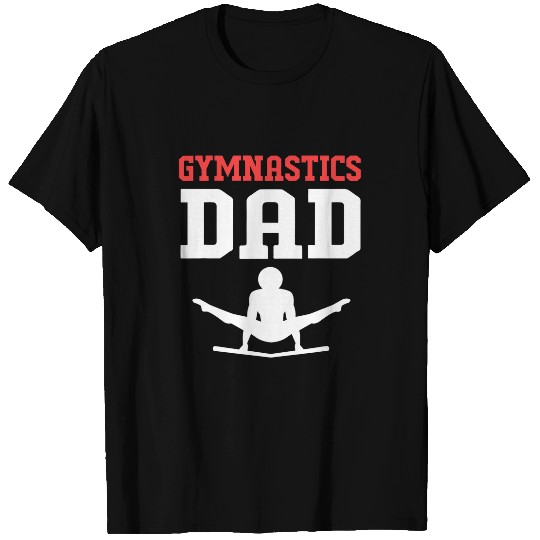Funny Fathers Day Gymnastics Dad For Men T-Shirts