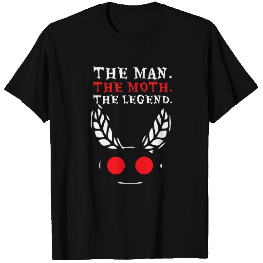 Monster Legend Of Moth Man Black Creature Halloween Cryptid T-Shirts