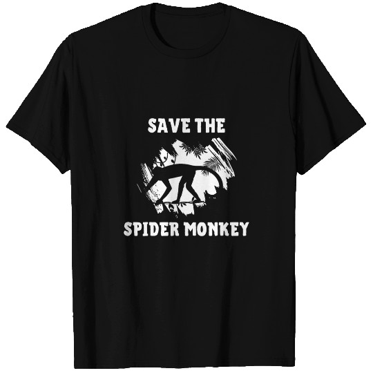 Save The Spider Monkey Tropical Rain Forest Monkey T-Shirts