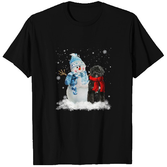 Funny Portuguese Water Dog Christmas Snowman xmass Pajama T-Shirts