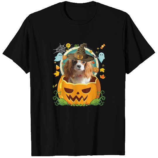 Happy Halloween Pumpkin Cavalier King Charles Spaniel Dog 81 T-Shirts