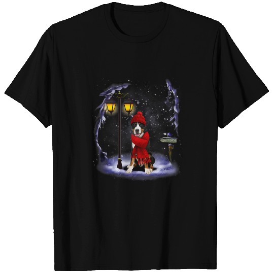 Greater Swiss Mountain Santa Christmas Light Winter Pajama T-Shirts