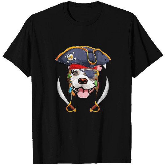 Bully Pirate Funny Dog Mom Dad 49 Pitbull Dog T-Shirts