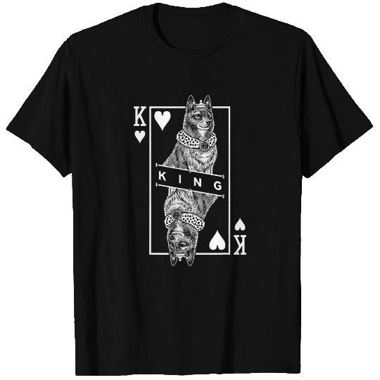 Finnish Spitz King Of Hearts Funny Dog Lover Pop Art T-Shirts