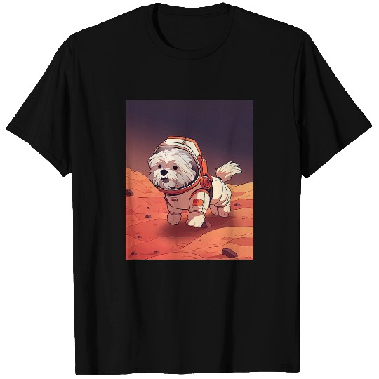Havanese Mars Funny Dog Astronaut T-Shirts