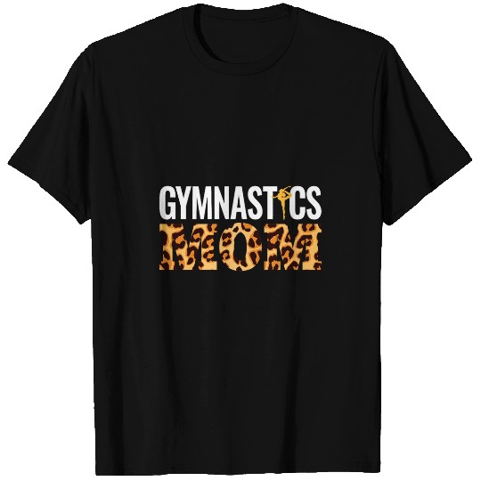 Funny Gymnastics Mom Leopard Graphic For Women Gymnast T-Shirts
