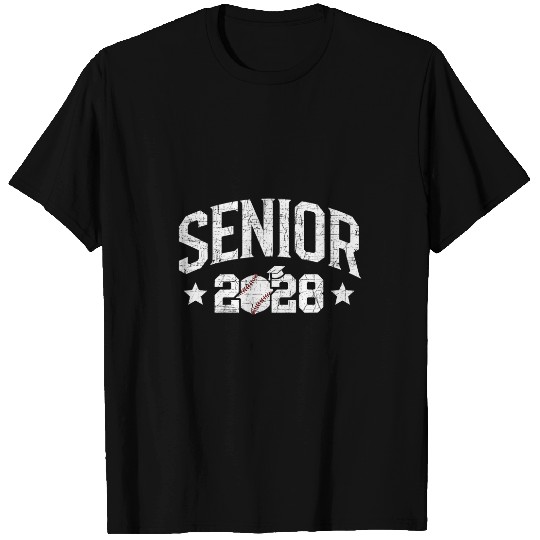 Graduation Baseball Senior 2028 Graduate Class of 2028 Grad T-Shirts