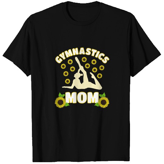 Funny Gymnastics Mom Sunflower Flower Gymnast T-Shirts