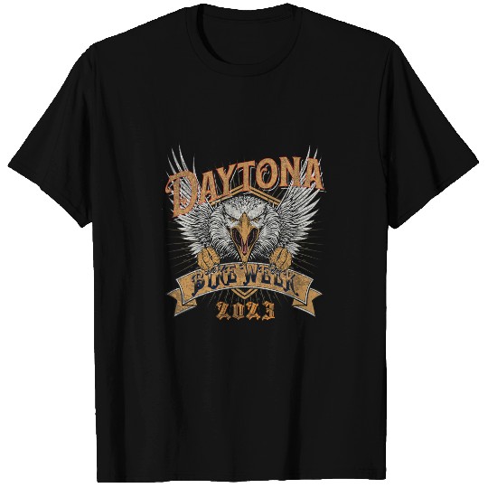 daytona beach bike week eagle art on front 8 T-Shirts