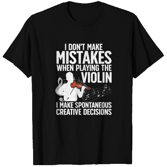 Funny Violin Art For Men Women Kids Violinist Violin Player T-Shirts
