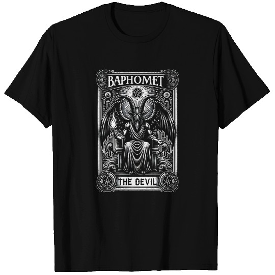 Gothic Dark Art Occult The Devil Tarot Card T-Shirts