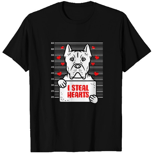 Cane Corso Valentines Day Dog Lover I Steal Hearts T-Shirts