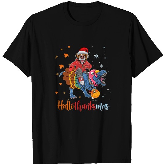 Border Collie Hallothanksmas Halloween Costume Funny Dog T-Shirts